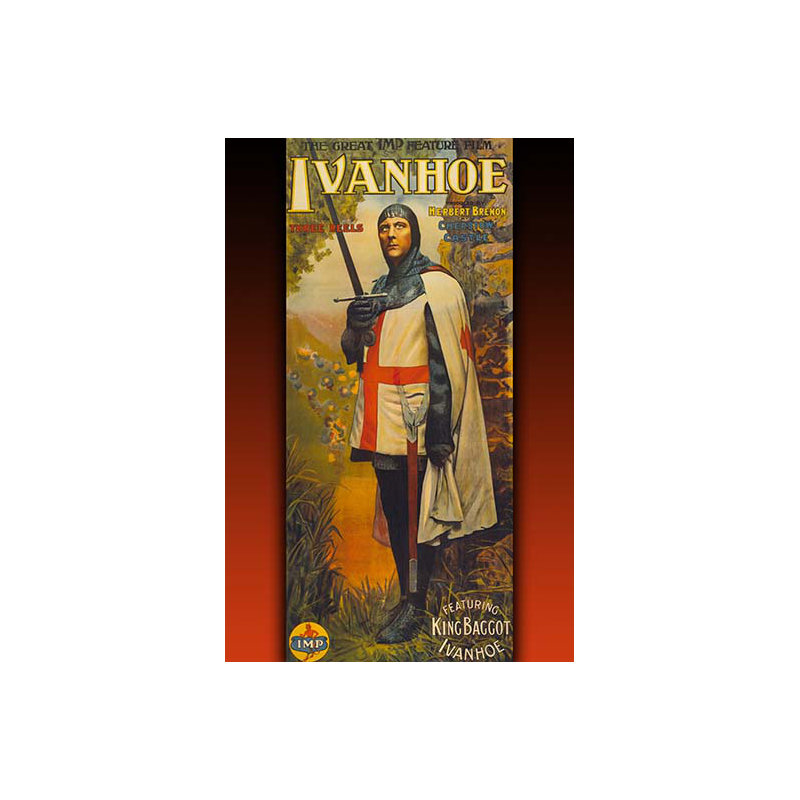« ivanhoe » par jordison & co. affiche rétro, H 66 po x l 44 po x P 1,5 po