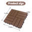 Paquet de 68 tuiles de terrasse emboîtables en plastique de 11,42 po x 11,42 po, revêtement de sol extérieur imperméable et durable, parfait pour la terrasse intérieure / extérieure du balcon Balcon, tuiles de terrasse les mieux cotées