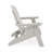 Sturdy HDPE Poly Lumber Adirondack Chair for Poolside, Patio, and Garden Relaxation with Curved Back-693856996