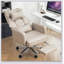 Chaise de bureau pivotante et ergonomique, chaise de bureau en cuir à haut dossier-336622575