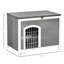 Abri pour chien pliable en noyer