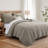 Eyelet Taupe Twin Quilt Set