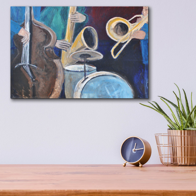 «Quartet» par Jadei, impression murale en verre acrylique, 16 po x 12 po