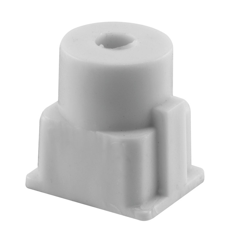 Hinge Cam, 7/8 in. Outside Diameter, Plastic, White, Square, Unshaved (Single Pack)