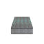 Matelas simple en mousse de 7 po en gris et bleu, confort moyen, conçu pour les lits d'invités, offrant un confort de matelas de 7 pouces, lit simple, superbes chambres, avec des couches douces et un noyau uniforme-190514521