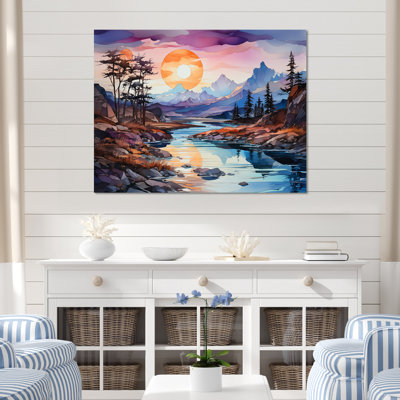 " Glacier Sunrise In Canada "
