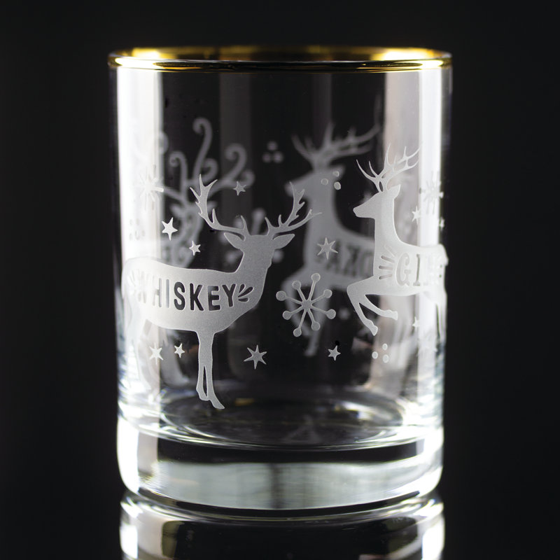 Reindeer Spirits Wrap Gold