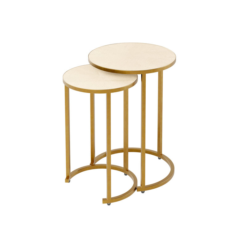 Heredia Frame Nesting Tables, Ivory