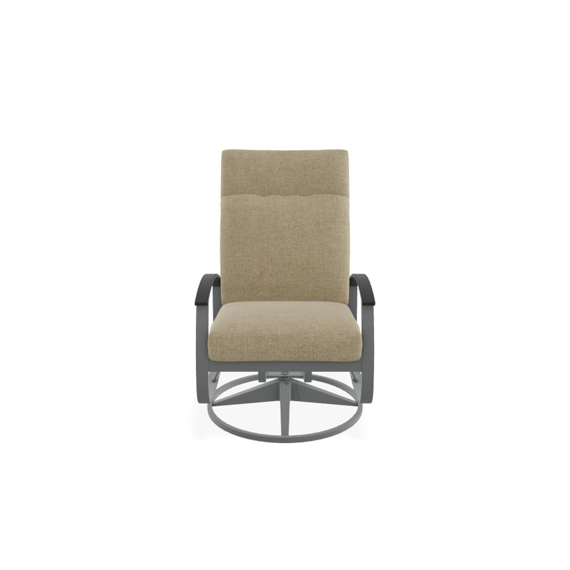 Belle Isle Outdoor Rocker Chair, Blend Sand Sunbrella®, Classic Graphite P30, Textured Graphite