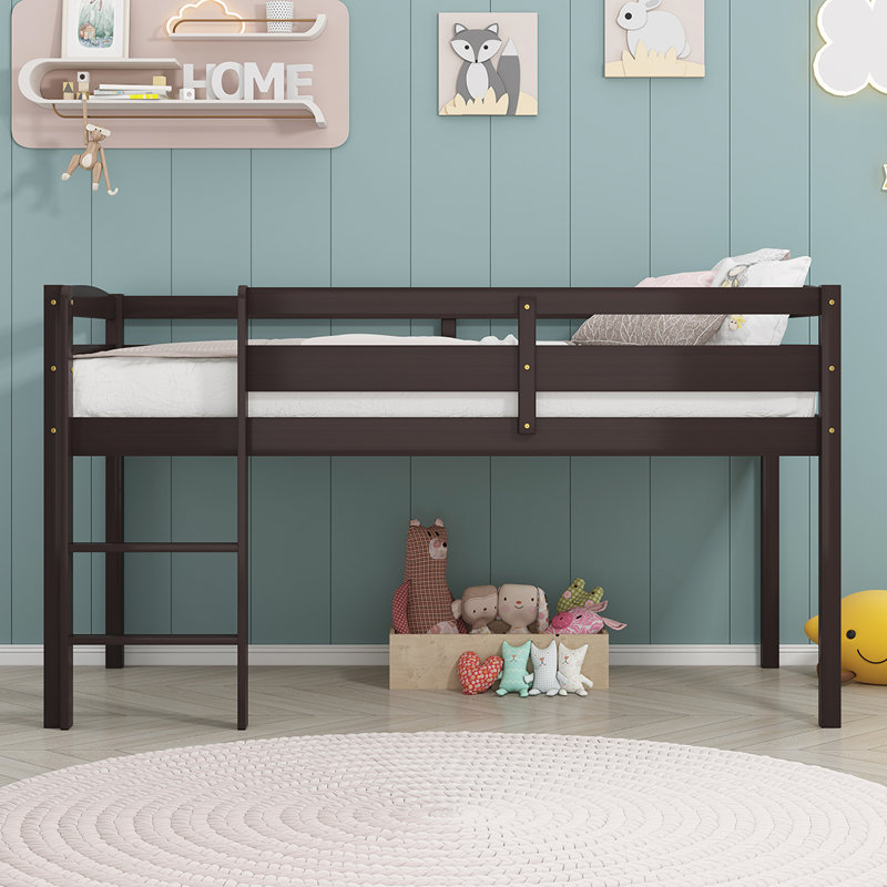 Lit plateforme simple Kiliyah, Espresso