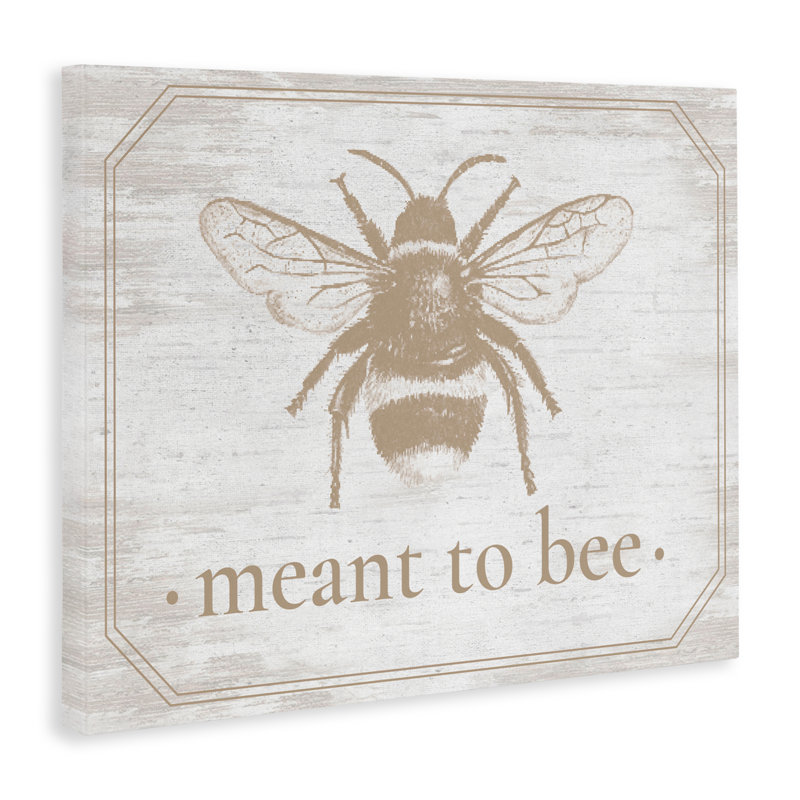 Toile avec bordure Meant To Bee, H 24 po x l 30 po