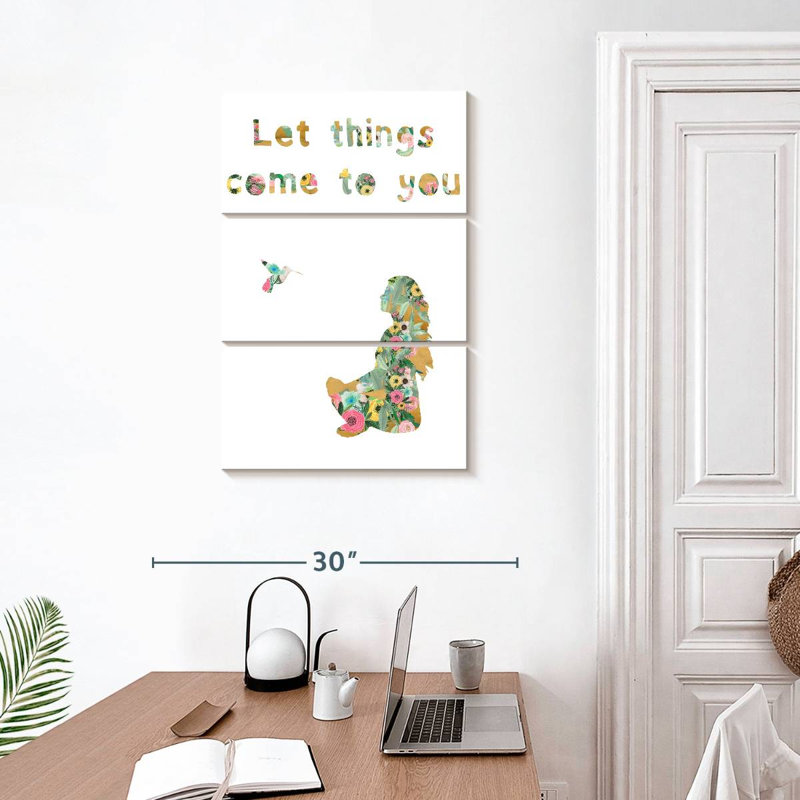 Oiseau de yoga, H 32 po x l 20 po