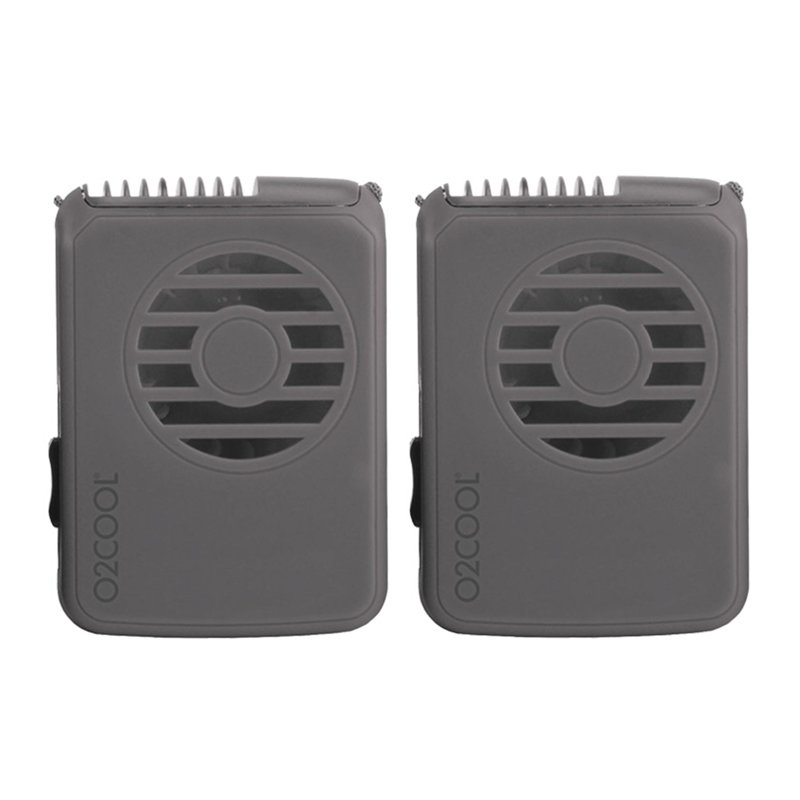  O2Cool 3.3" Personal Fan , Gray