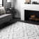 Sofie Modern Shag Performance White Rug