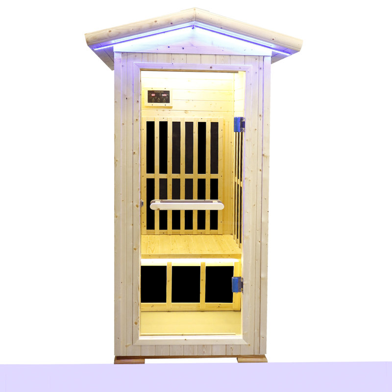 Sauna infrarouge lointain pour une personne avec lecteur de musique Bluetooth