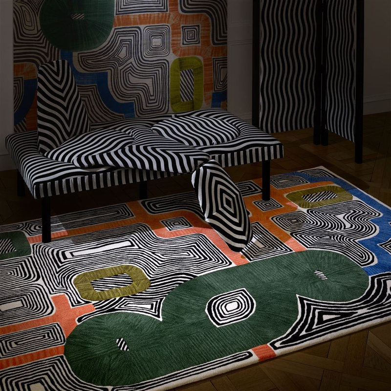 En Allant Aux Baux Cypres Rug, Rectangle 6'7" x 9'11"