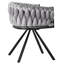 Chaises de salle à manger pivotantes en velours Kynor Glam-121784656-121784658