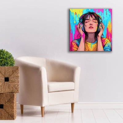 «Favorite Track» par Rich Monet, art mural sur toile, 26 po x 26 po
