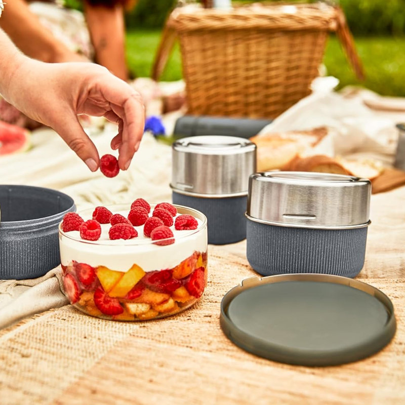 25ml Glass Food Storage Container, Slate
