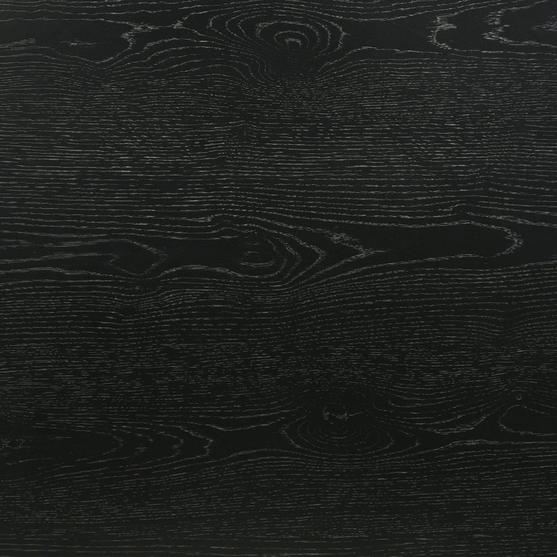 Table de salle à manger ronde 48 "Roundhill Furniture Rocco, ébène