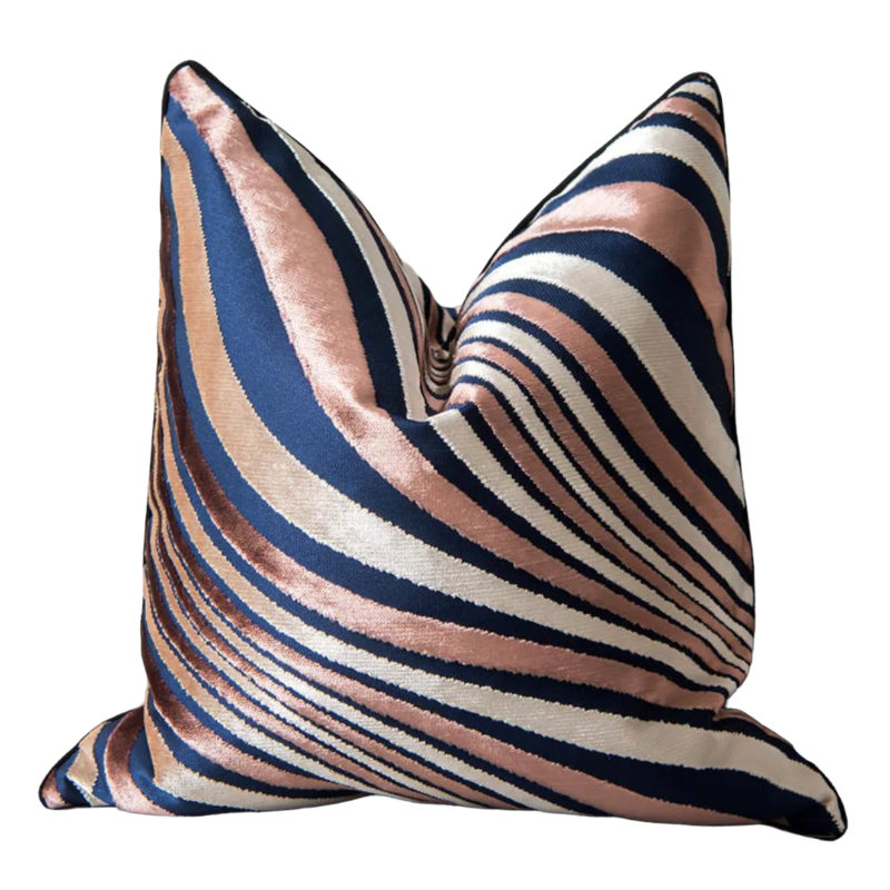 Housse de coussin carré en velours Abdulazim