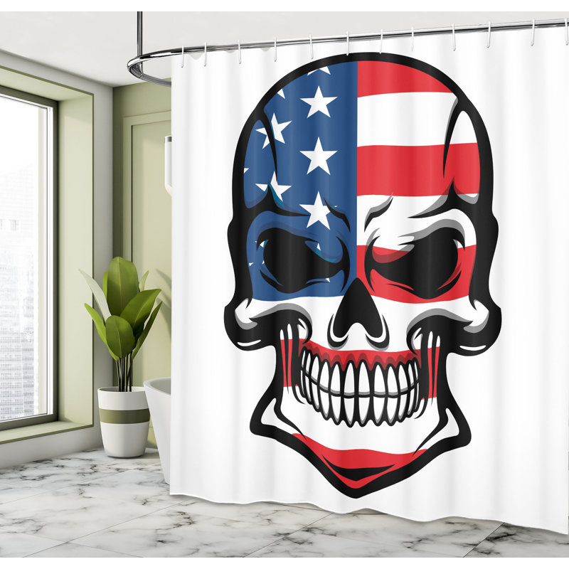 Shower Curtain with Hooks Included, 70"H x 69"W