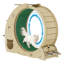 Roue intérieure 4 en 1 pour chat, grande roue silencieuse avec patin à gratter, rouleau de jeu et base en bois stable pour chats actifs-715822037