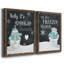 «Baby It's Cold dehors», ensemble de 2 reproductions d'art textuel-1792896118-1792896113-1792896112