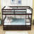 Davyan Twin Over Twin Wood Bunk Bed with Twin Trundle-395890118