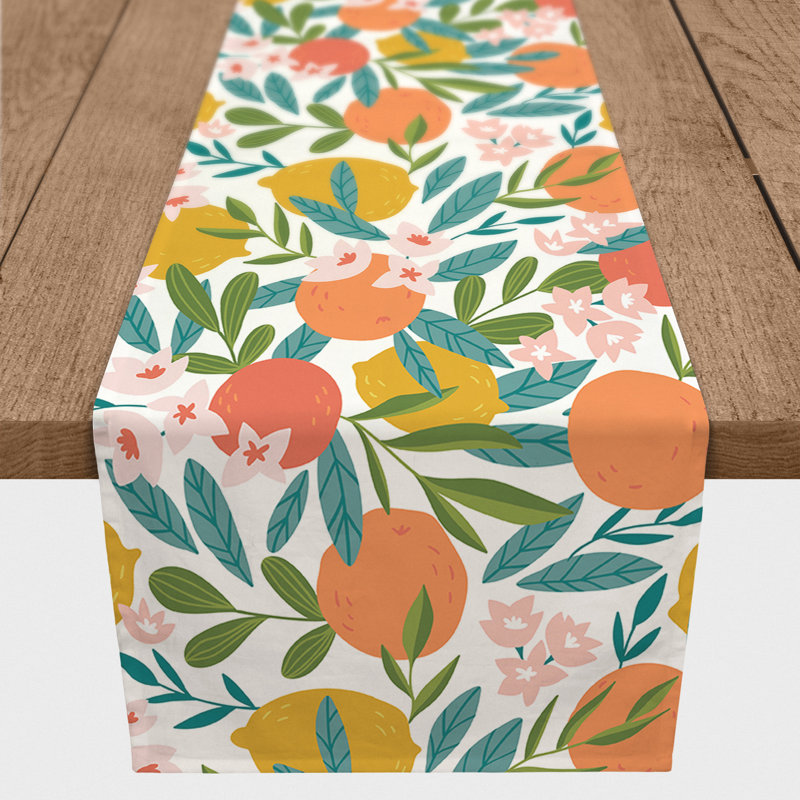 Chemin de table 5 agrumes, Blanc