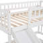 Lit superposé simple au-dessus de simple avec glissière et escalier de rangement-635771119
