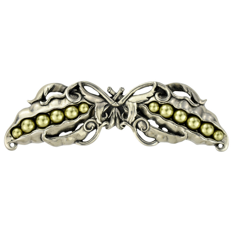 Kitchen Garden Novelty Pull, Brilliant Pewter