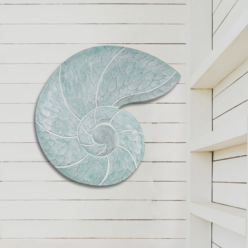 Maughan Handmade Coastal Landscape & Nature Wall Decor on Solid Wood, Seafoam