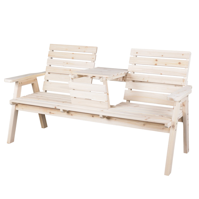 Solid Wood Cedar Outdoor Bench