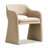 19" Seat Height Upholstered Chenille Dining Armchair-546035391