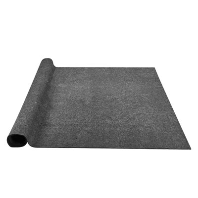 4 pi x 6 pi sous-tapis 0,47 po d'épaisseur, très résistant au trafic, doux et confortable, sous-tapis gris épais, respirant, résilient, idéal pour le confort de la maison