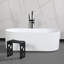 Tabouret de salle de bain noir