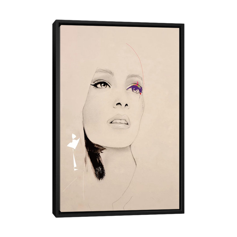 Before Show by Leigh Viner - Painting on Canvas, 66.04 cm H x 45.72 cm W, Black Framed Canvas