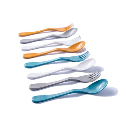 Ensemble de couverts 9 pièces eco reutilisable, service pour 3