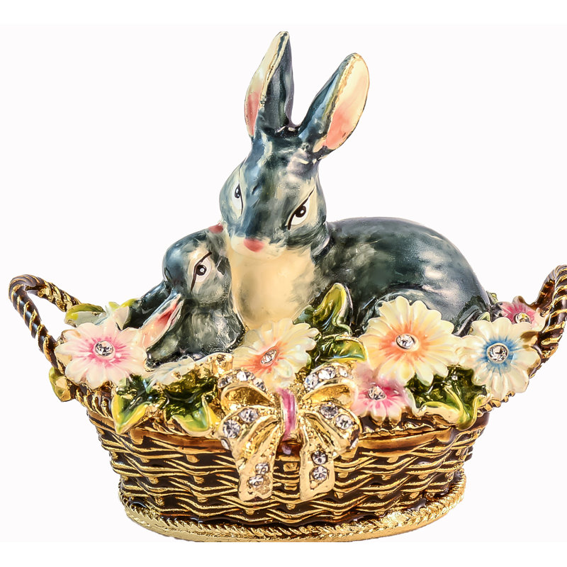 Rabbit Metal Decorative Box