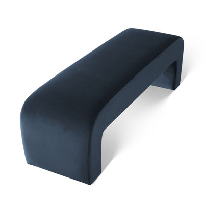 Floranda 60" Fully Velvet Upholstered Waterfall Entryway Bedroom Bench