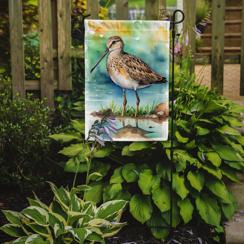 Drapeau de jardin Surfbird Bird, Chevron à bec long