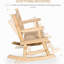 Chaise berçante en bois Log Design