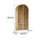 Armoire de rangement en bois et rotin
