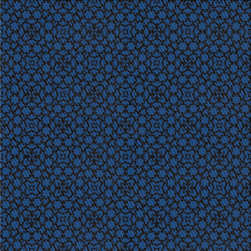 Tapis bleu marine à motifs Jaimes, Carré 4 pi