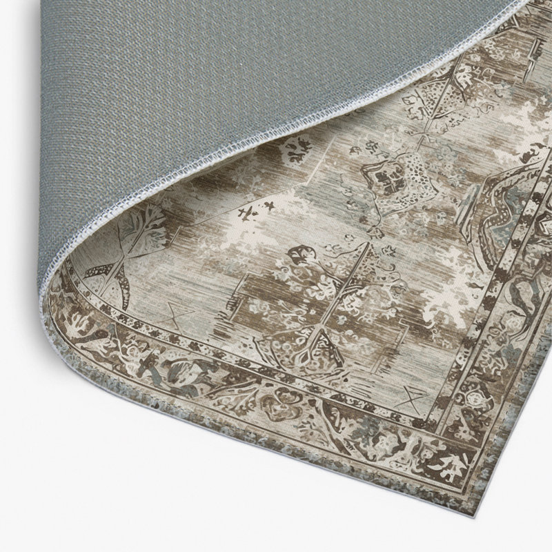 Echoed Past Indoor And Outdoor Area Rug, Rectangle 9' x 12'