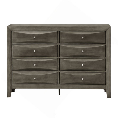 Ensemble de commode 8 tiroirs avec tiroirs courbés