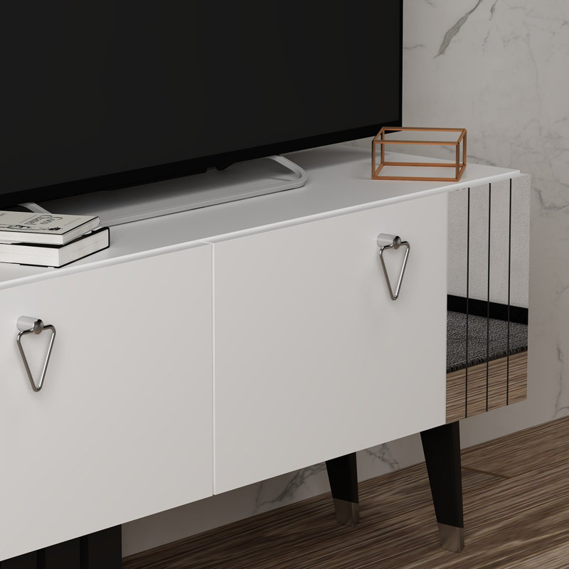 Odessa Unfinished TV Stand for TVs up to 50", White