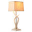 32" Polished Inner Horn Table Lamp - Cream Base
