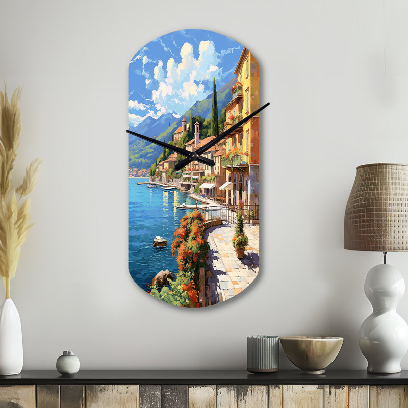 Horloge murale cylindrique italienne La Dolce, Grand